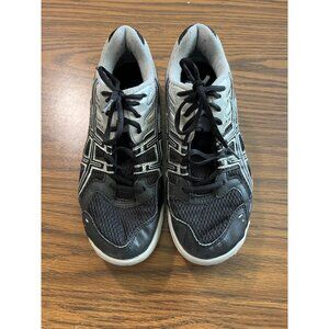 ASICS gel rocket silver and black sneakers size 6.5
